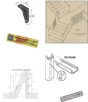 Different kinds of products that we sell. This includes doors, jambs, hardware, etc.