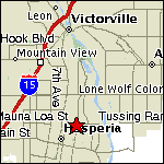 Map overview of our location in the high desert.