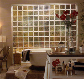 Block windows in a bathroom.